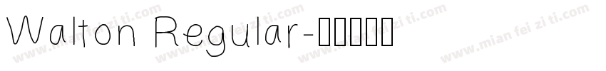 Walton Regular字体转换
